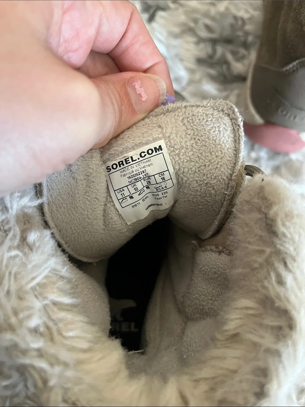 Sorel warm faux